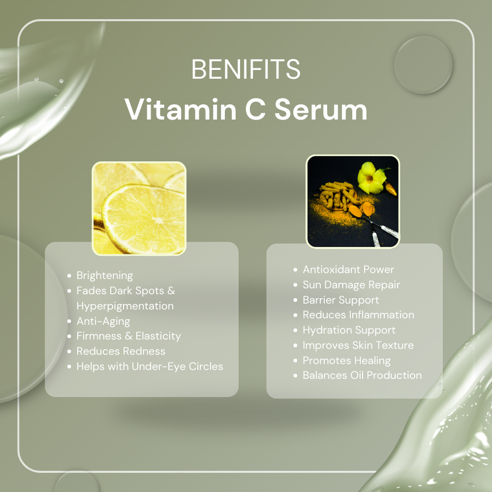 Vitamin-C Serum 30ml - Certified Natural - Safe & Clean Ingredients - No Harmful Chemicals - FDA Compliant