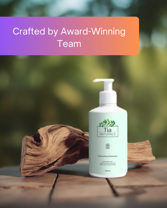Moisturising Shampoo for Dry Hair 300ml - COSMOS Certified Natural - No Harmful Chemicals - FDA Approved